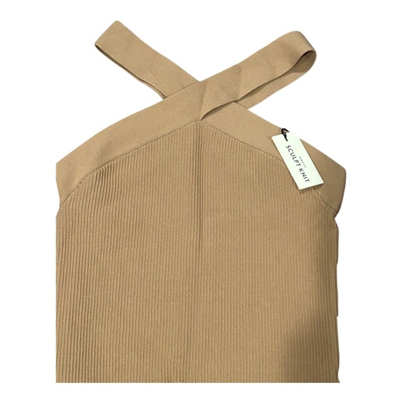 NWT Baboon Sculpt Knit Dress in Gold Camel from Aritzia Women's Size M Body Con - Picture 2 of 3